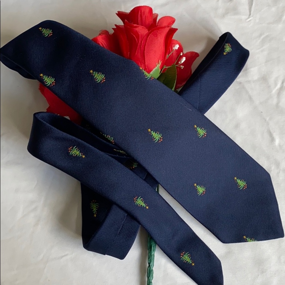 Christmas Blue VAN HEUSEN tie